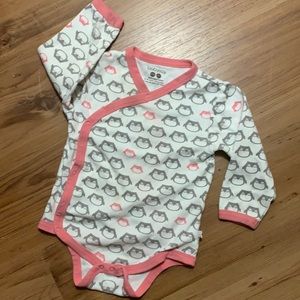 Babysoy organic cotton kimono bodysuit